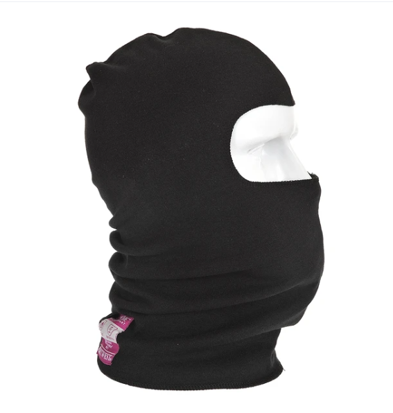 Black Flame Resistant Anti-Static Balaclava 4.3 CAL - FR18