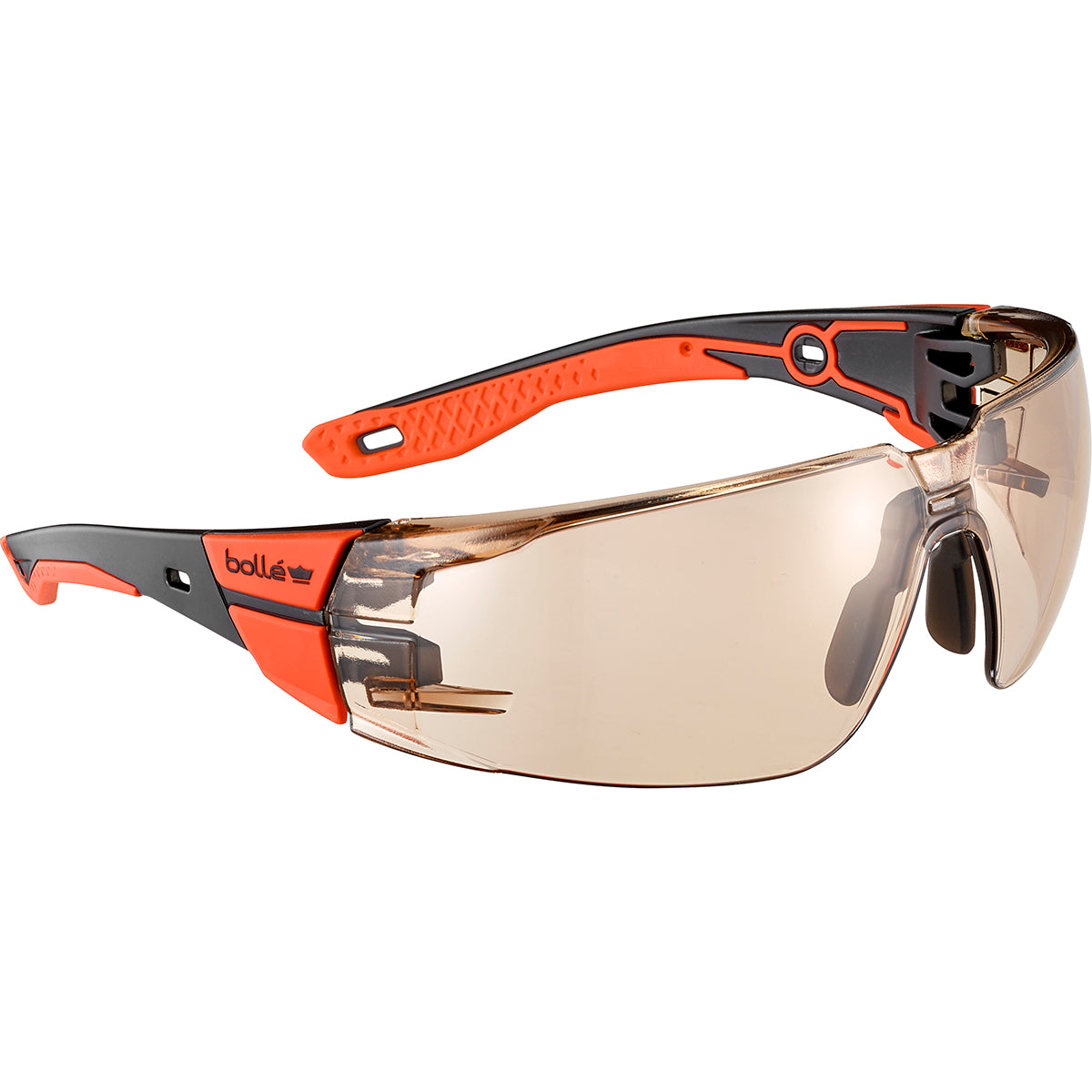 RUSH+ 2.0 PC Lens PLATINUM AS/AF Bi-material PC + TPR Red/Black Temples