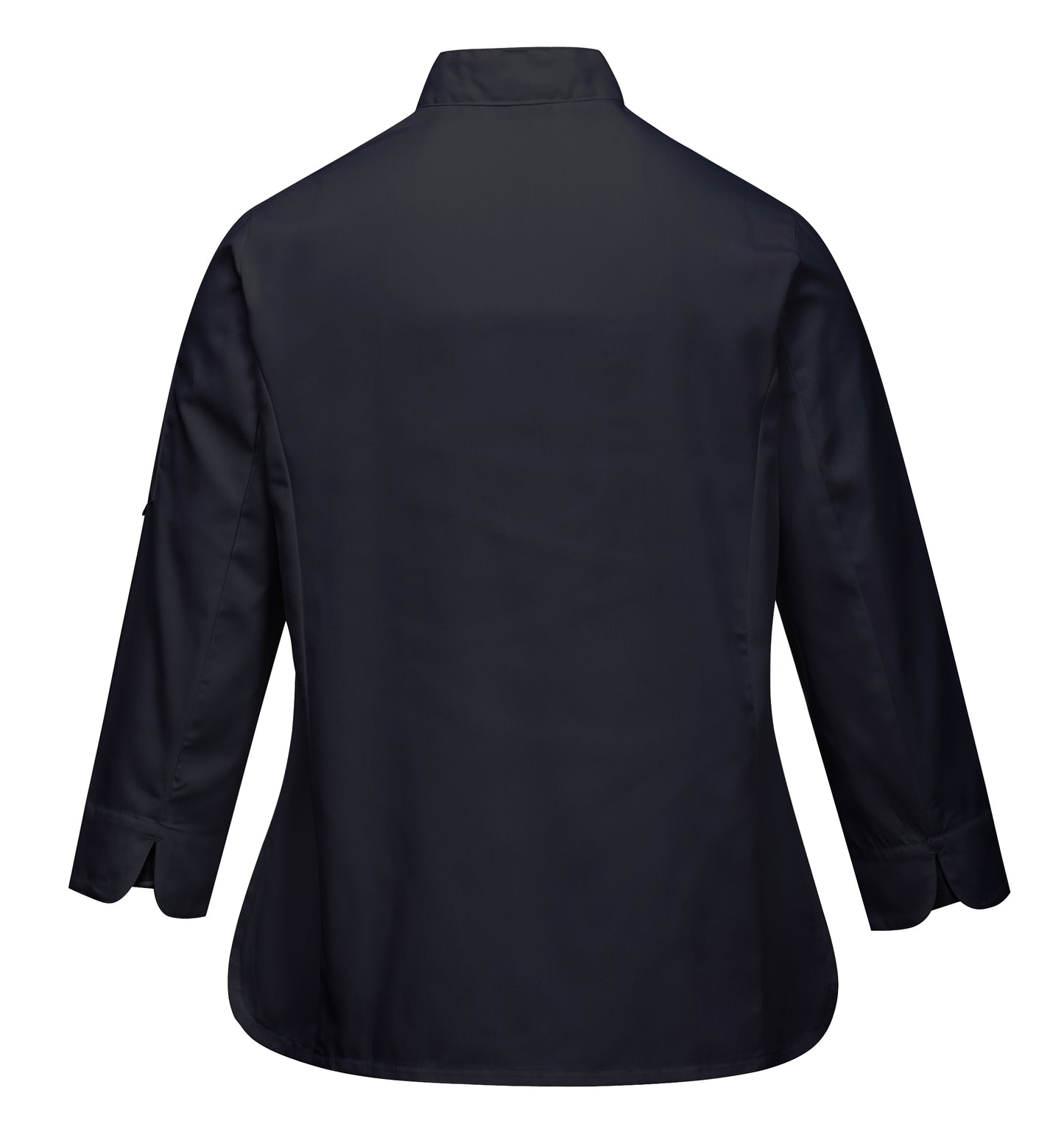 Rachel Chef Jacket L/S Black - C837 Back