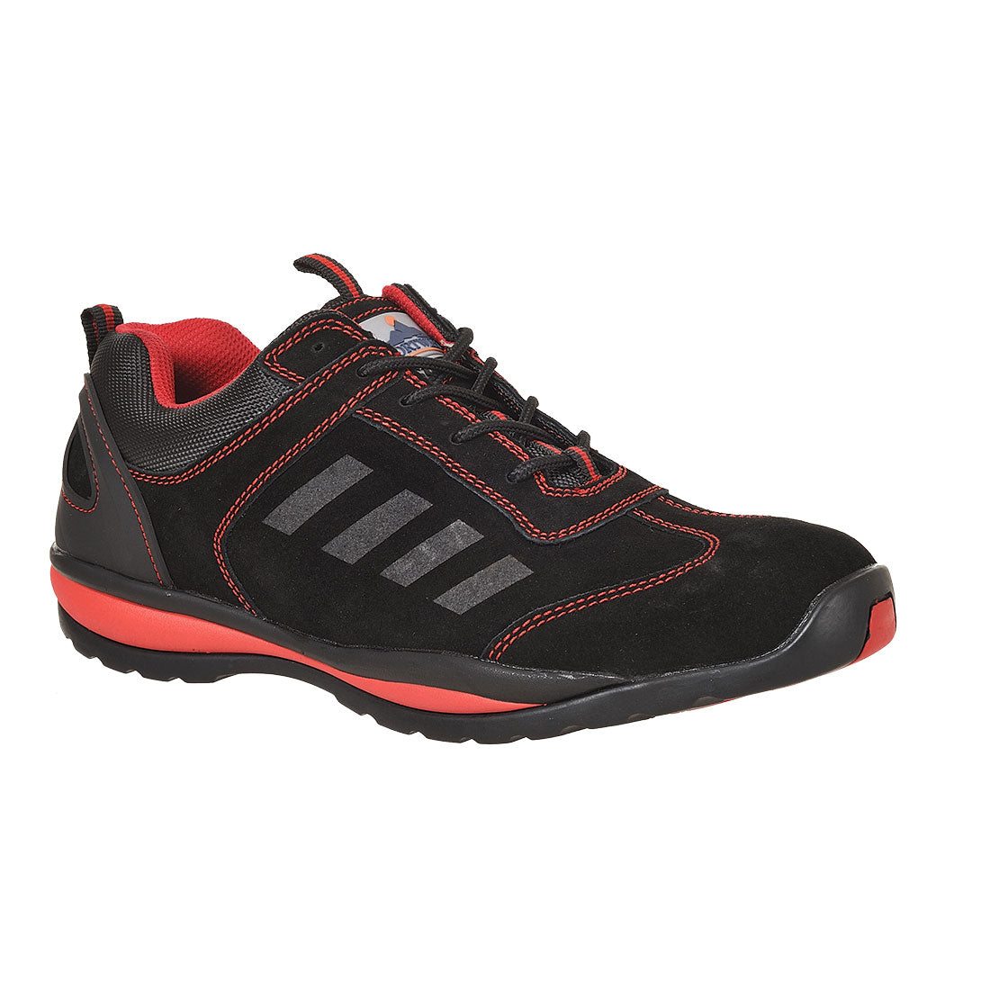 Steelite Lusum Safety Trainer Black/Red- FW34