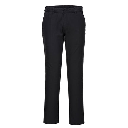 Stretch Slim Chino Pants Black - S232 Front