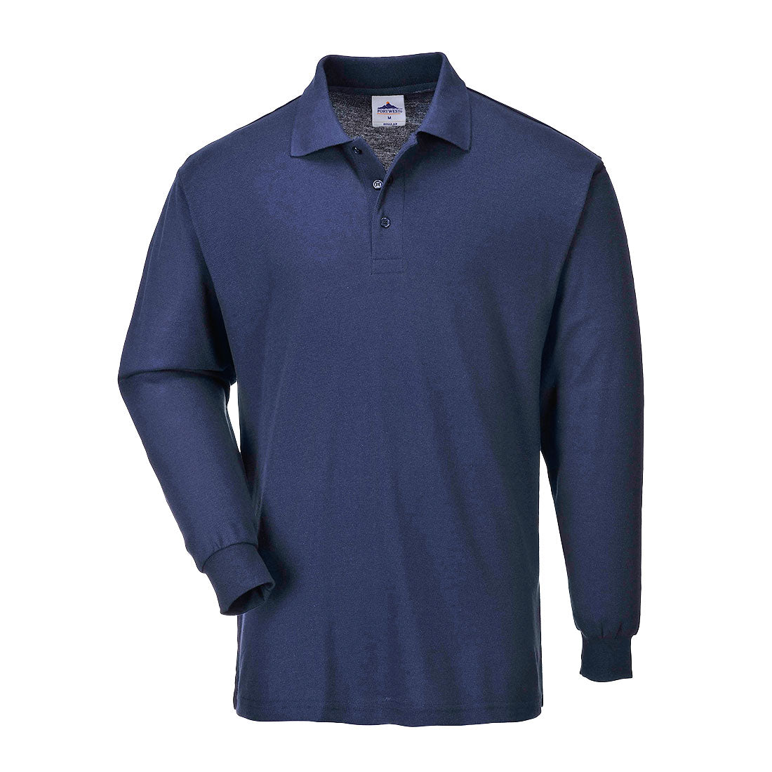 Genoa Long Sleeved Polo Shirt - B212 Navy front