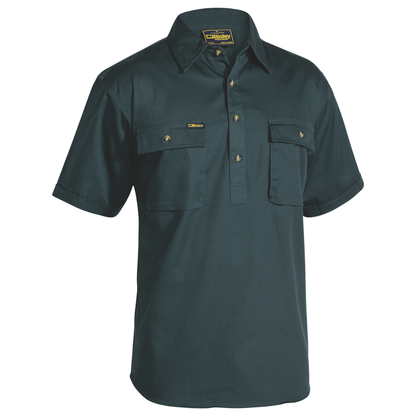 Closed Front Cotton Drill Shirt - BSC1433
