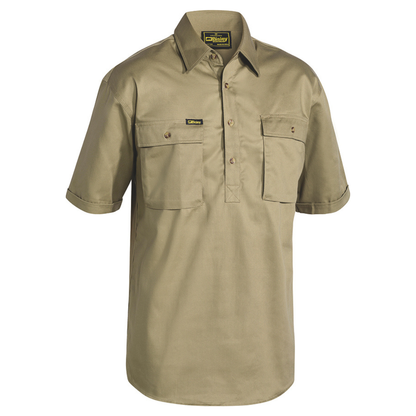 Closed Front Cotton Drill Shirt - BSC1433