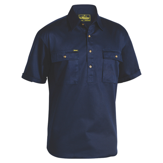 Closed Front Cotton Drill Shirt - BSC1433