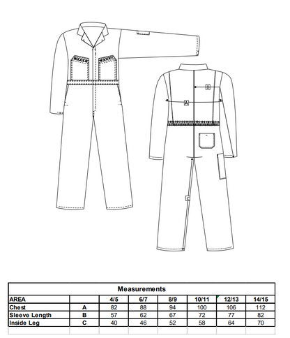 Kids/Youth Overalls - C890