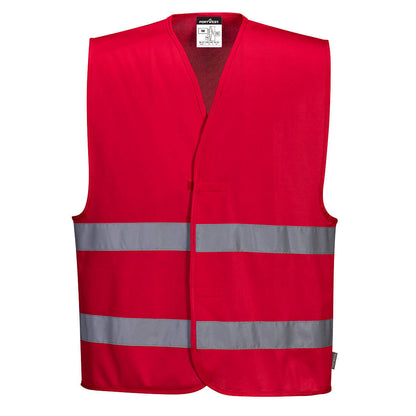 Iona 2 Band Vest - F474 Red Front