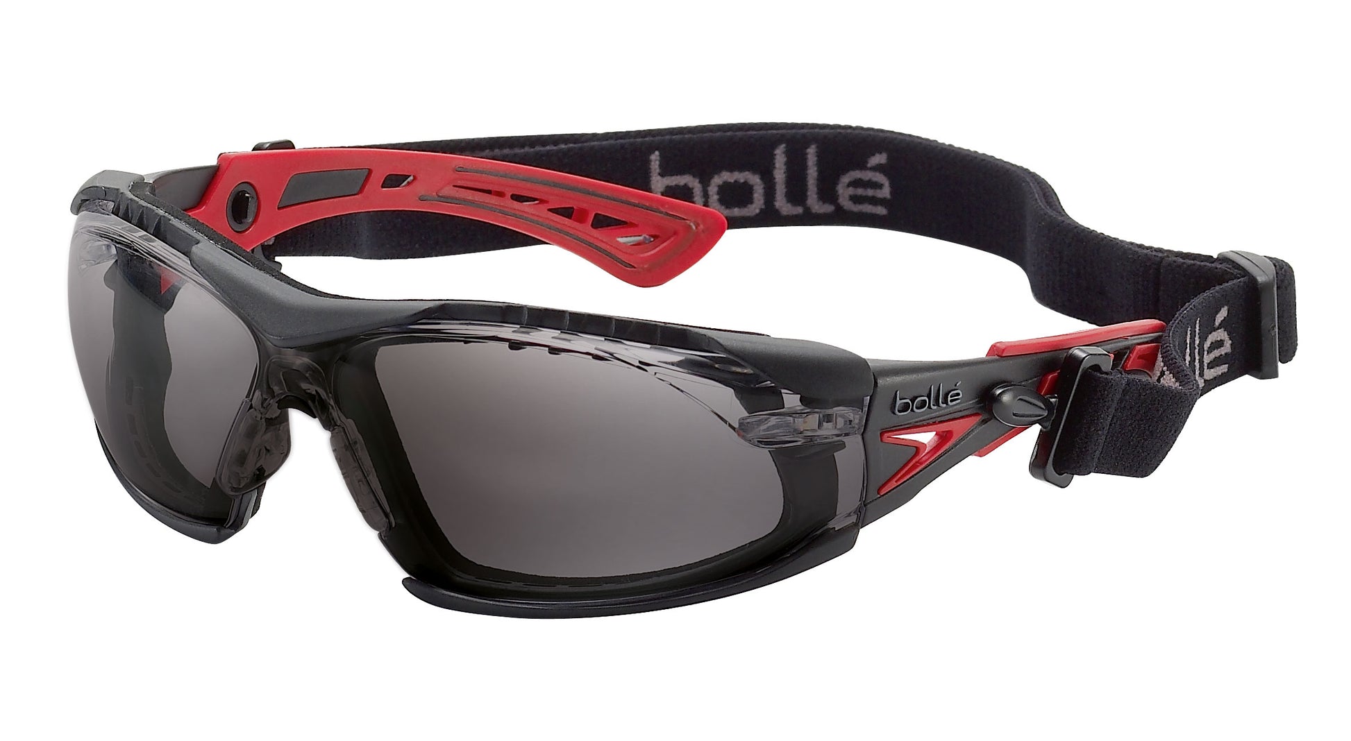 Bollé Rush Plus Seal Red/Black Temples - smoke