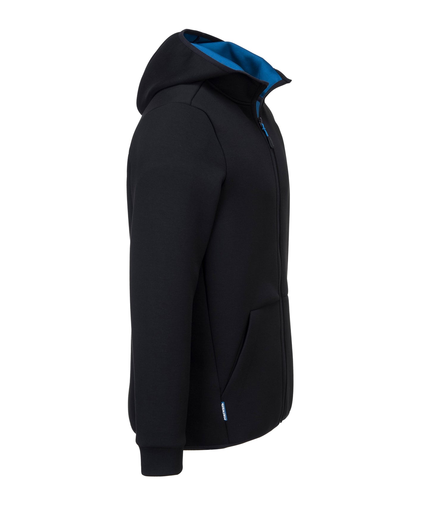 KX3 Technical Fleece black blue side- T831