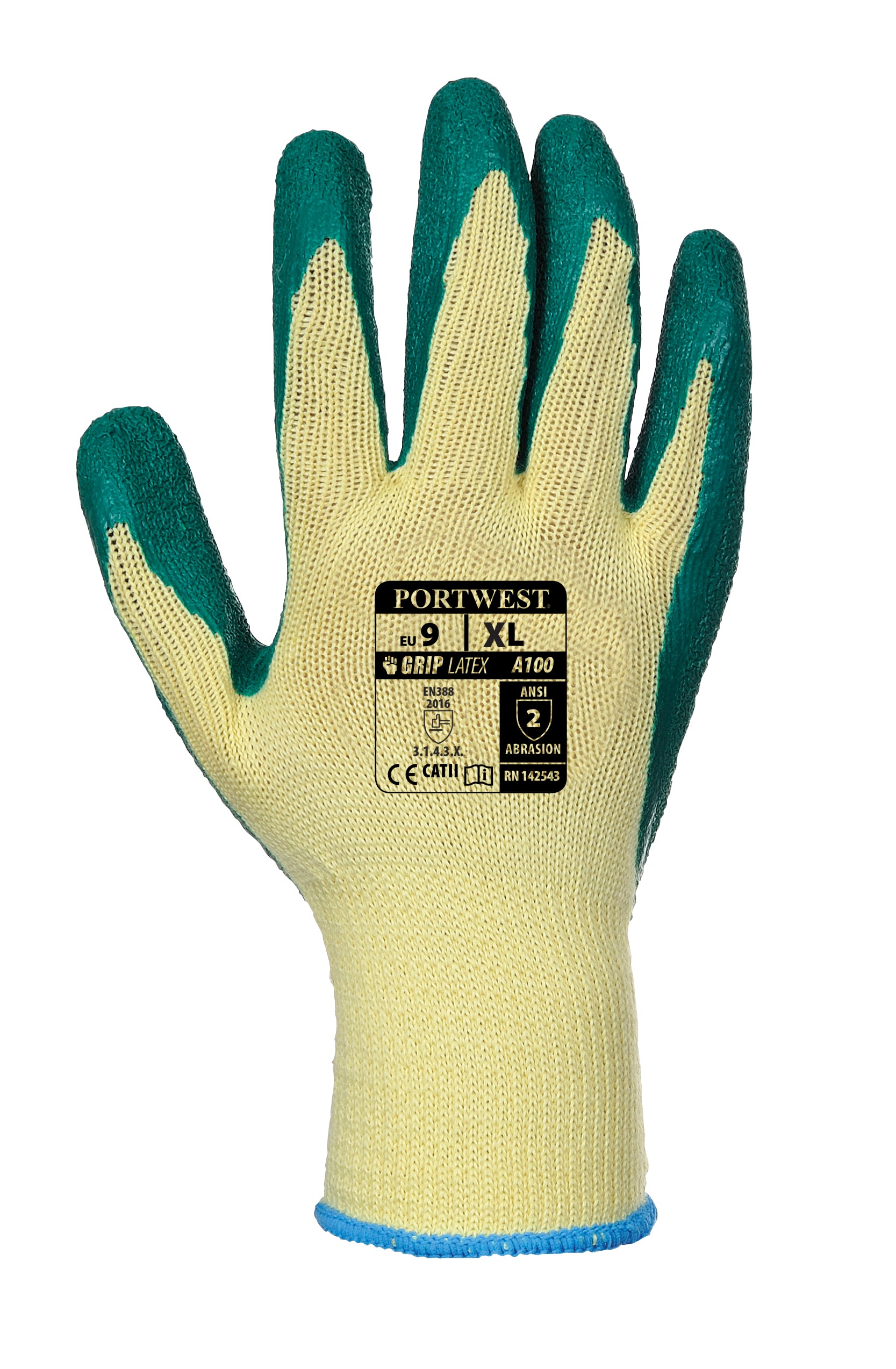 Grip Glove Green - A100  Back