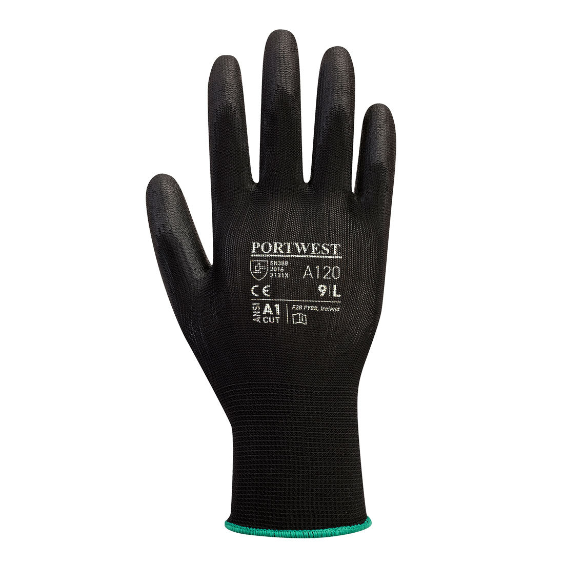PU Palm Glove Black - A120 Back