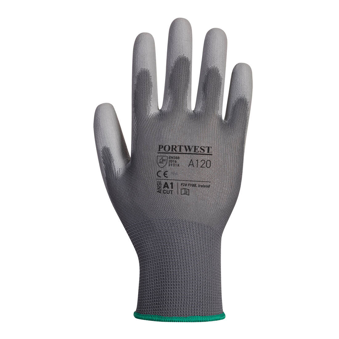 PU Palm Glove Grey - A120 Back