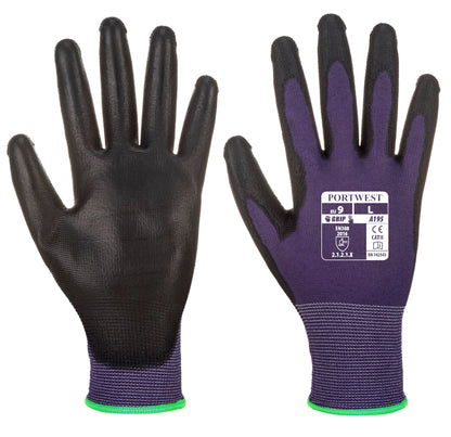 PU Touchscreen Glove Purple - A195 Palm & Back