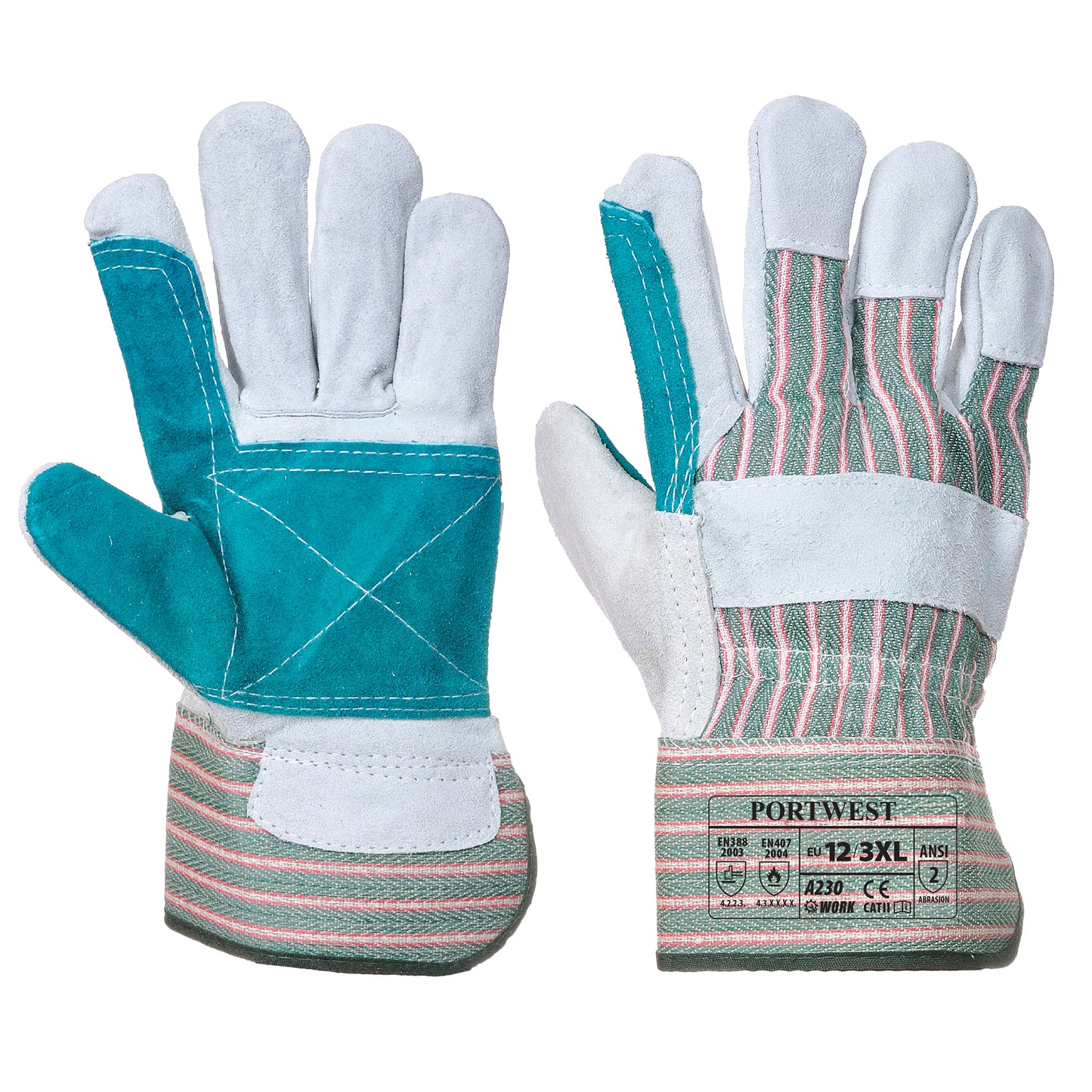 Double Palm Rigger Blue/Green - A230 Palm & Back