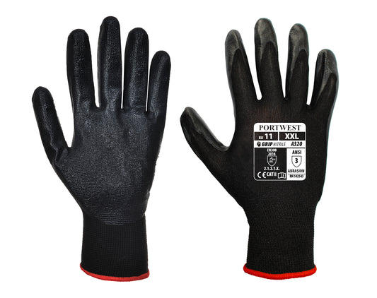 Dexti-Grip Glove Black - A320 Palm & Back