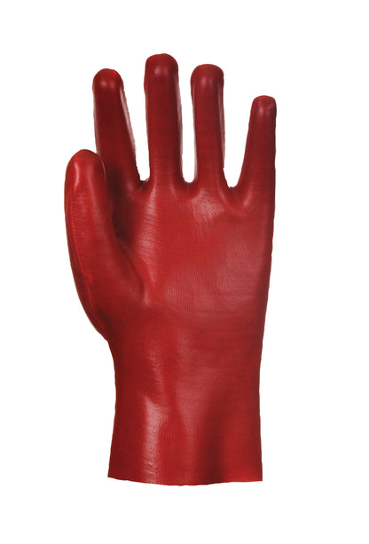 PVC Gauntlet 27cm Red - A427 Palm