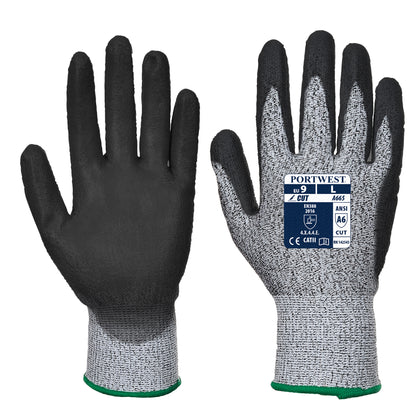 VHR Advanced Cut Glove Grey/Black - A665 Palm & Back