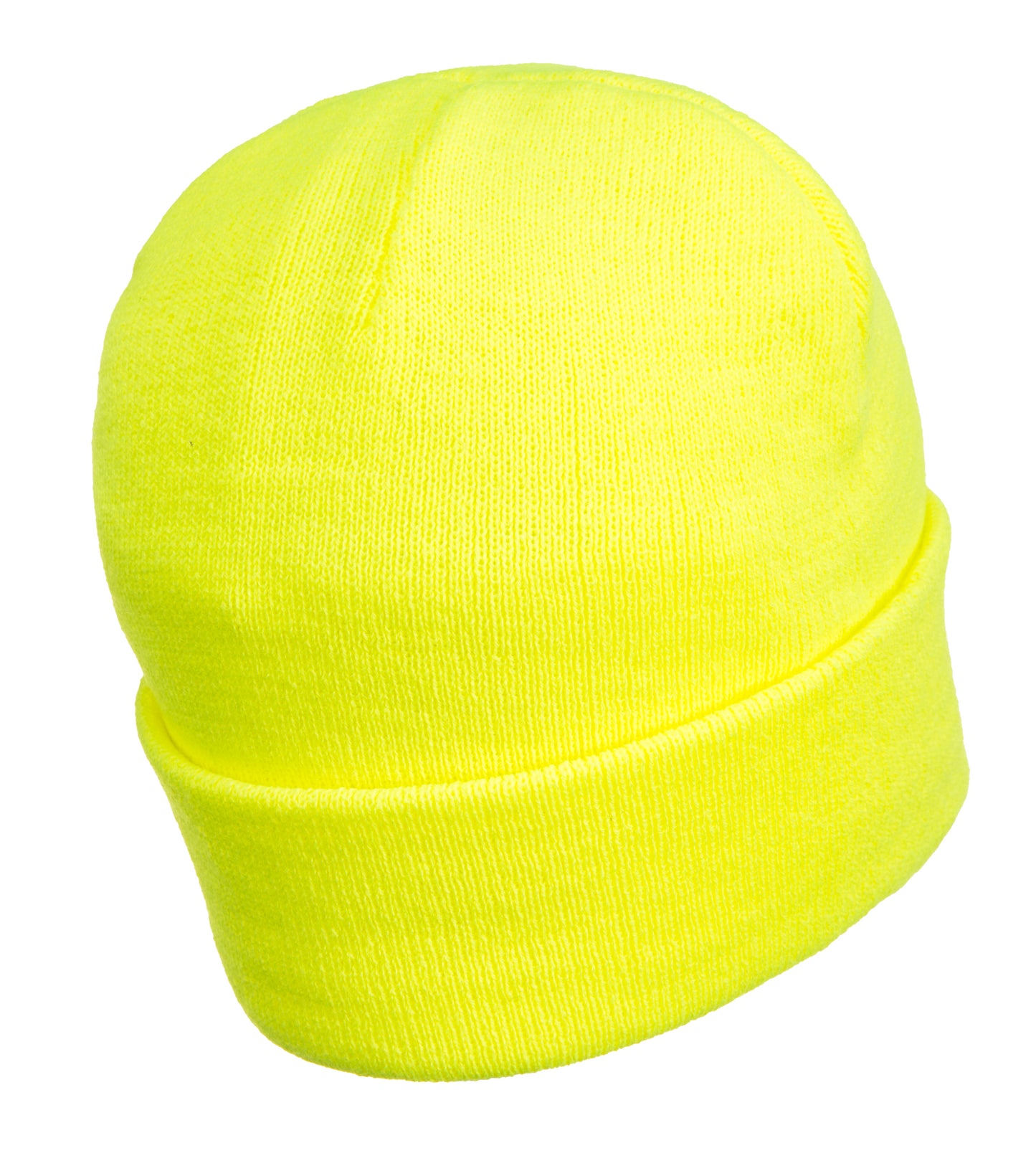 Rechargeable LED Beanie Yellow back- B029