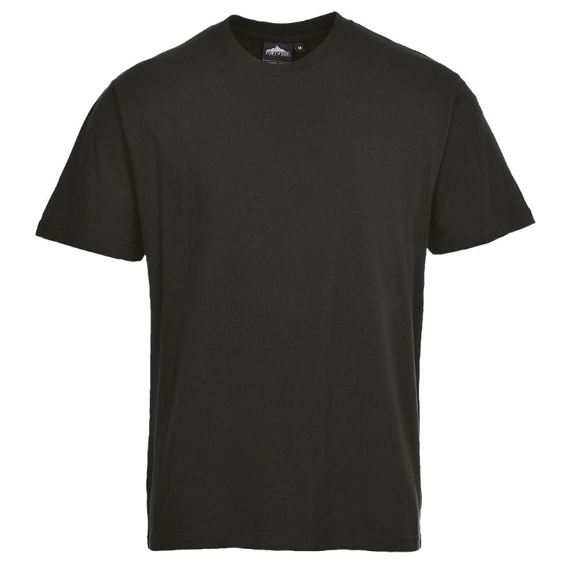 Turin Premium T-Shirt Black - B195 Front
