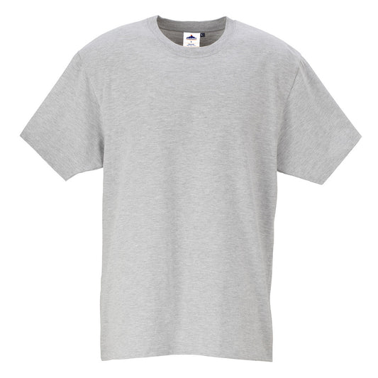 Turin Premium T-Shirt Grey - B195 Front