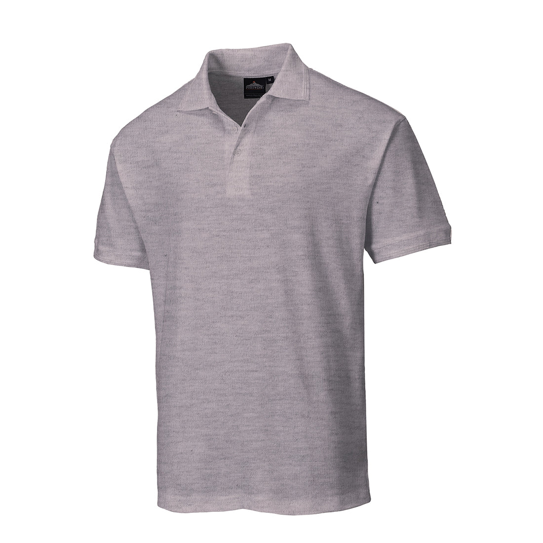 Naples Polo Shirt- B210 Grey front