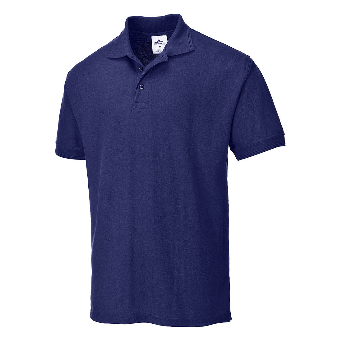 Naples Polo Shirt- B210 Navy Front