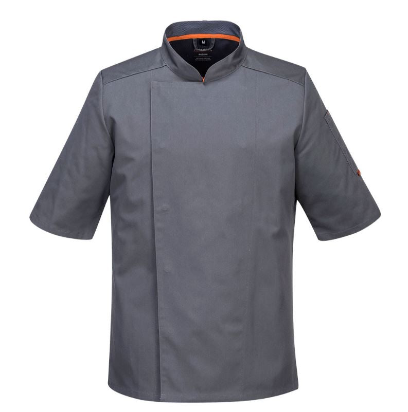 MeshAir Pro Chef Jacket S/S Grey C738