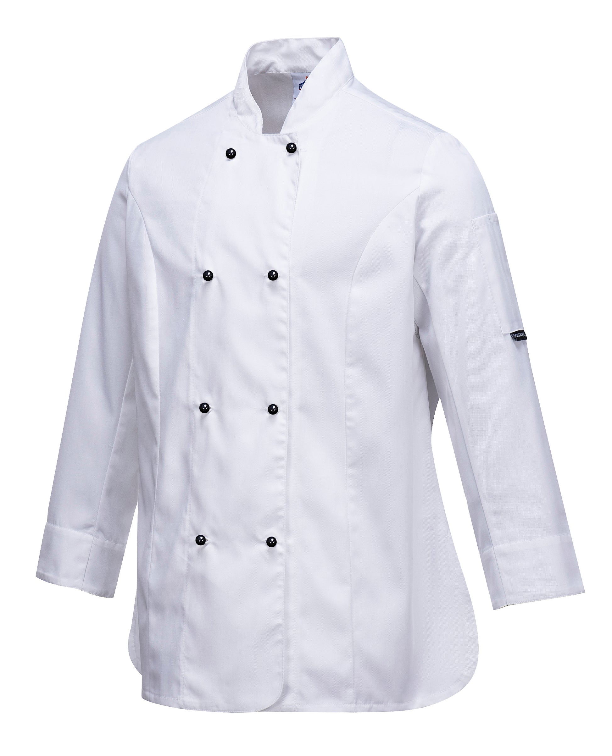Rachel Chef Jacket L/S White - C837 Side