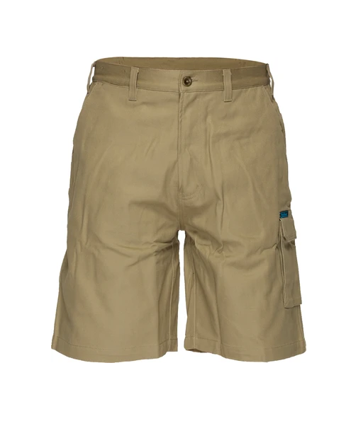 100% Cotton Cargo Shorts Khaki- MW702