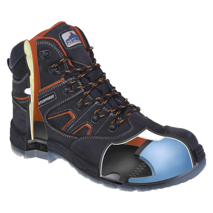 Compositelite All Weather Boot Black/Orange - FC57 Inside