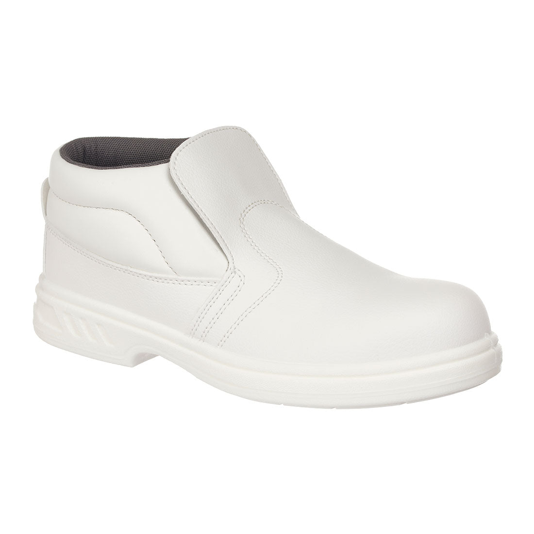 Slip On Safety Boot White - FW83 Front