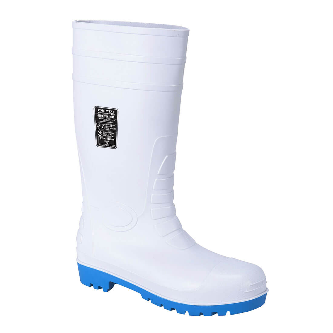 Total Safety Gumboot White - FW95 Front