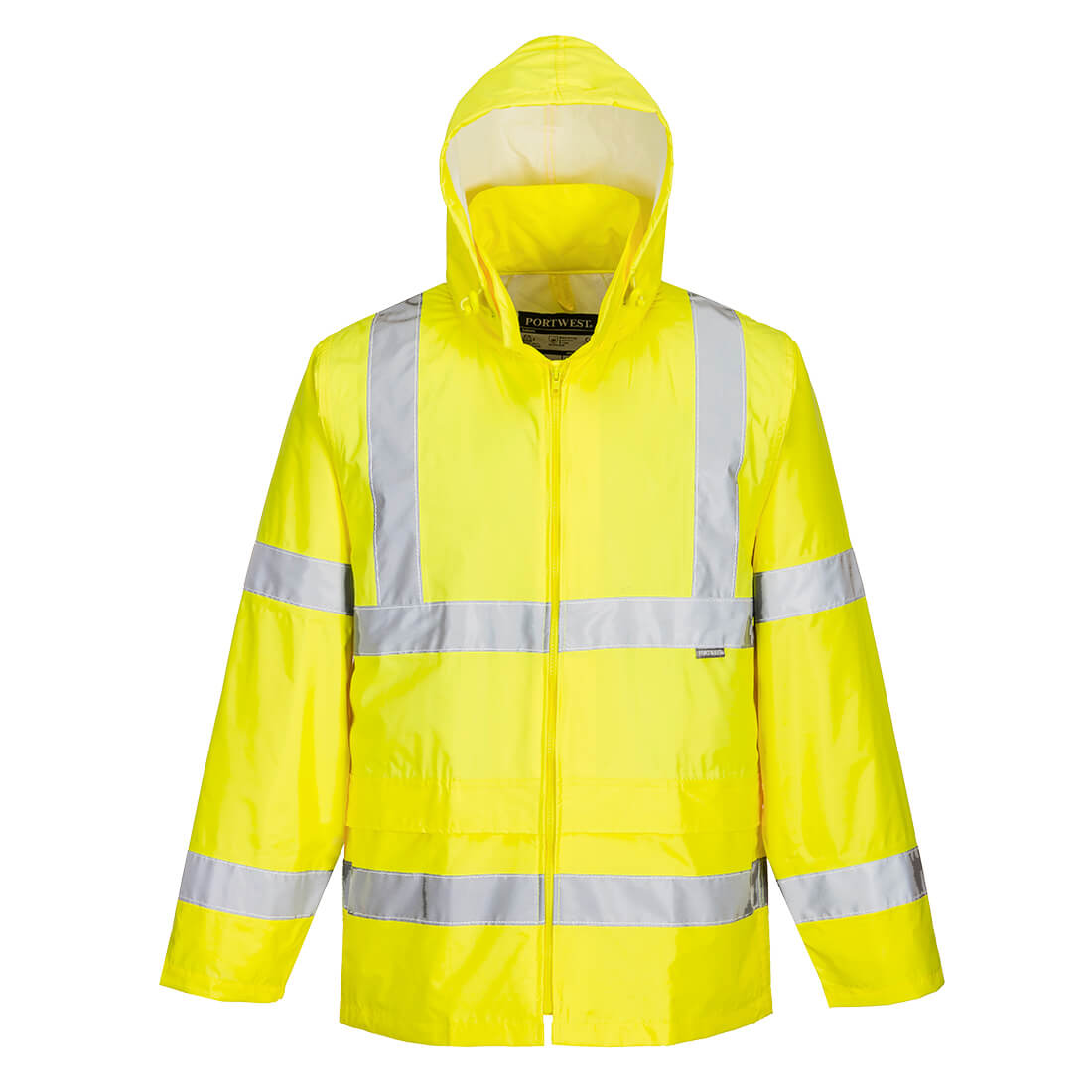 Hi-Vis Rain Jacket Yellow - H440 Front