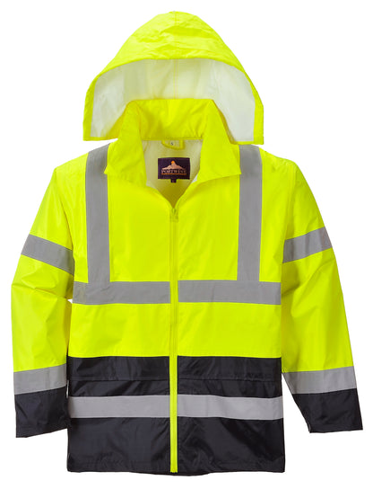 Hi-Vis Classic Contrast Jacket Yellow - H443 Front