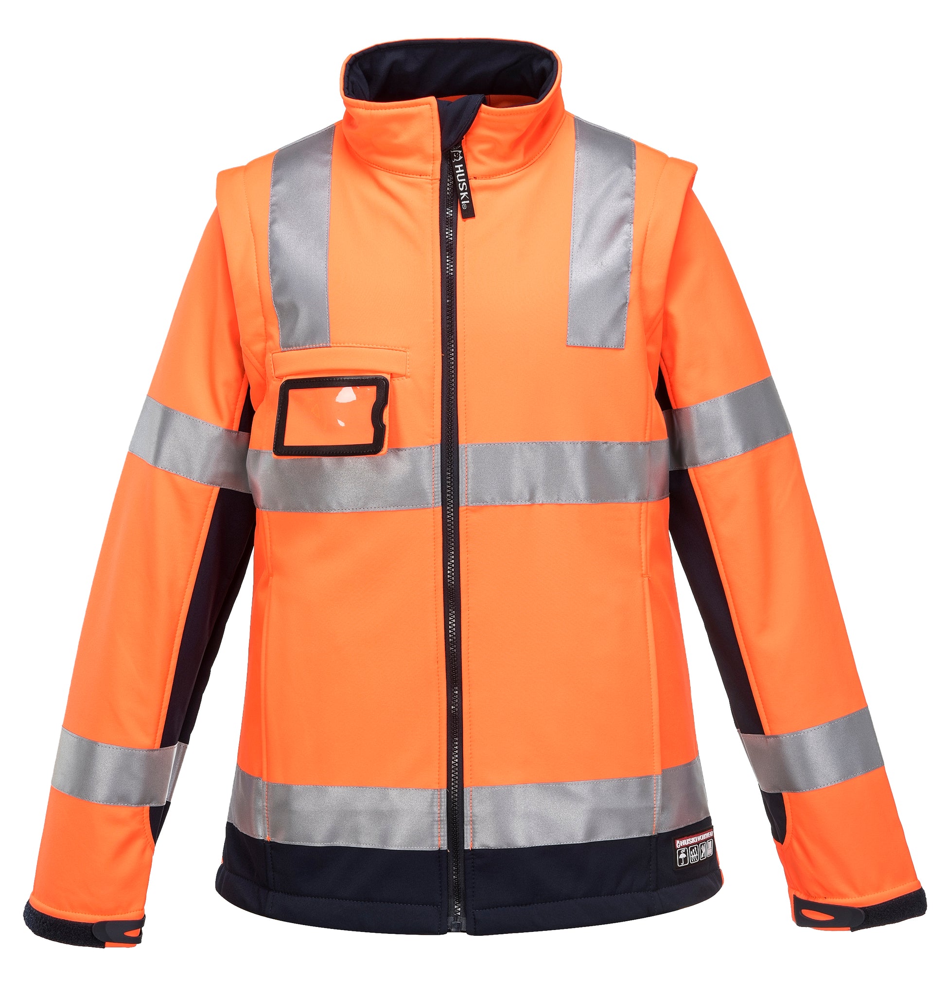 Kimberly Softshell Jacket D/N Orange - K7003 Front