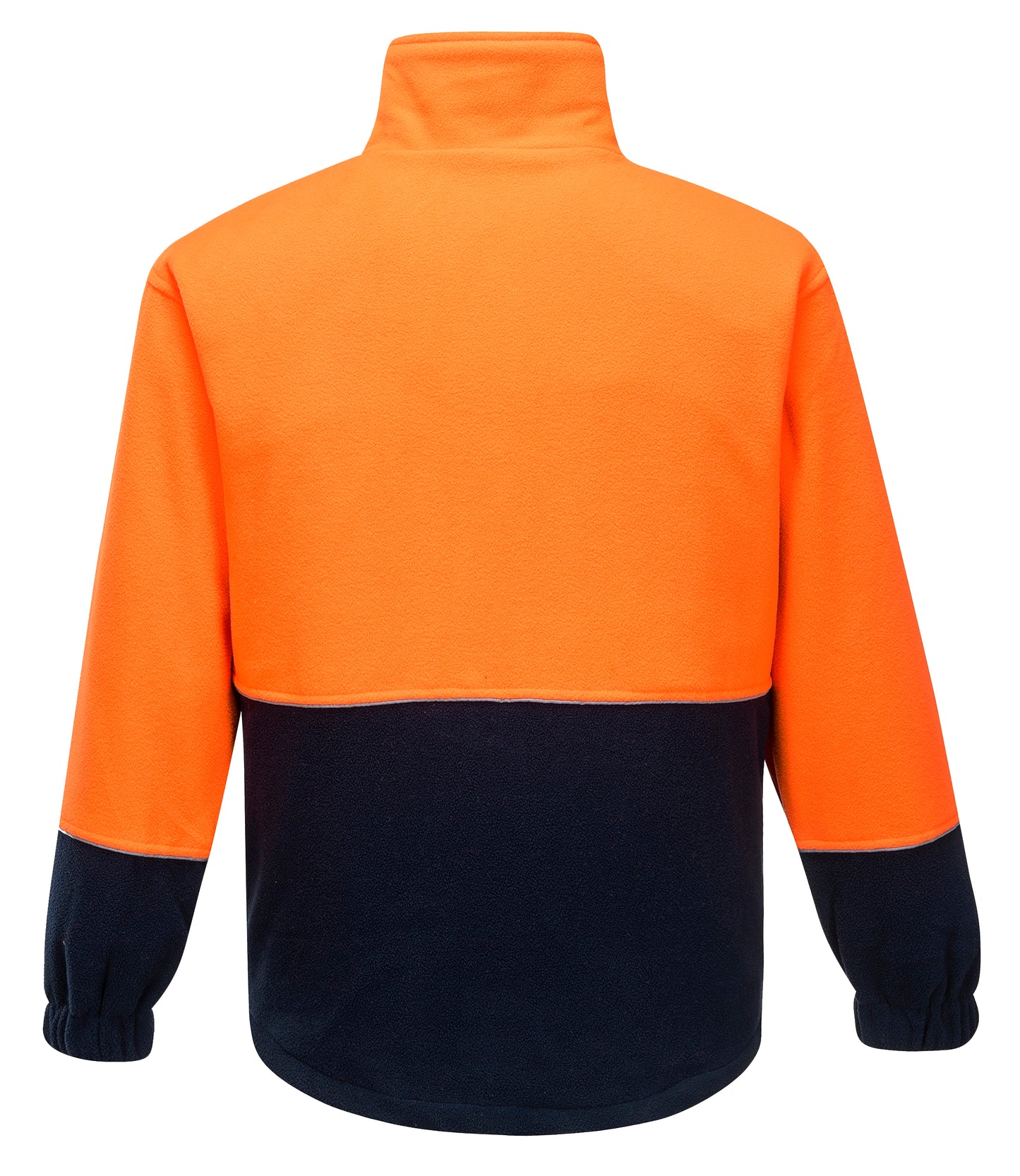 Asphalt Fleece Class D orange navy back - K8135