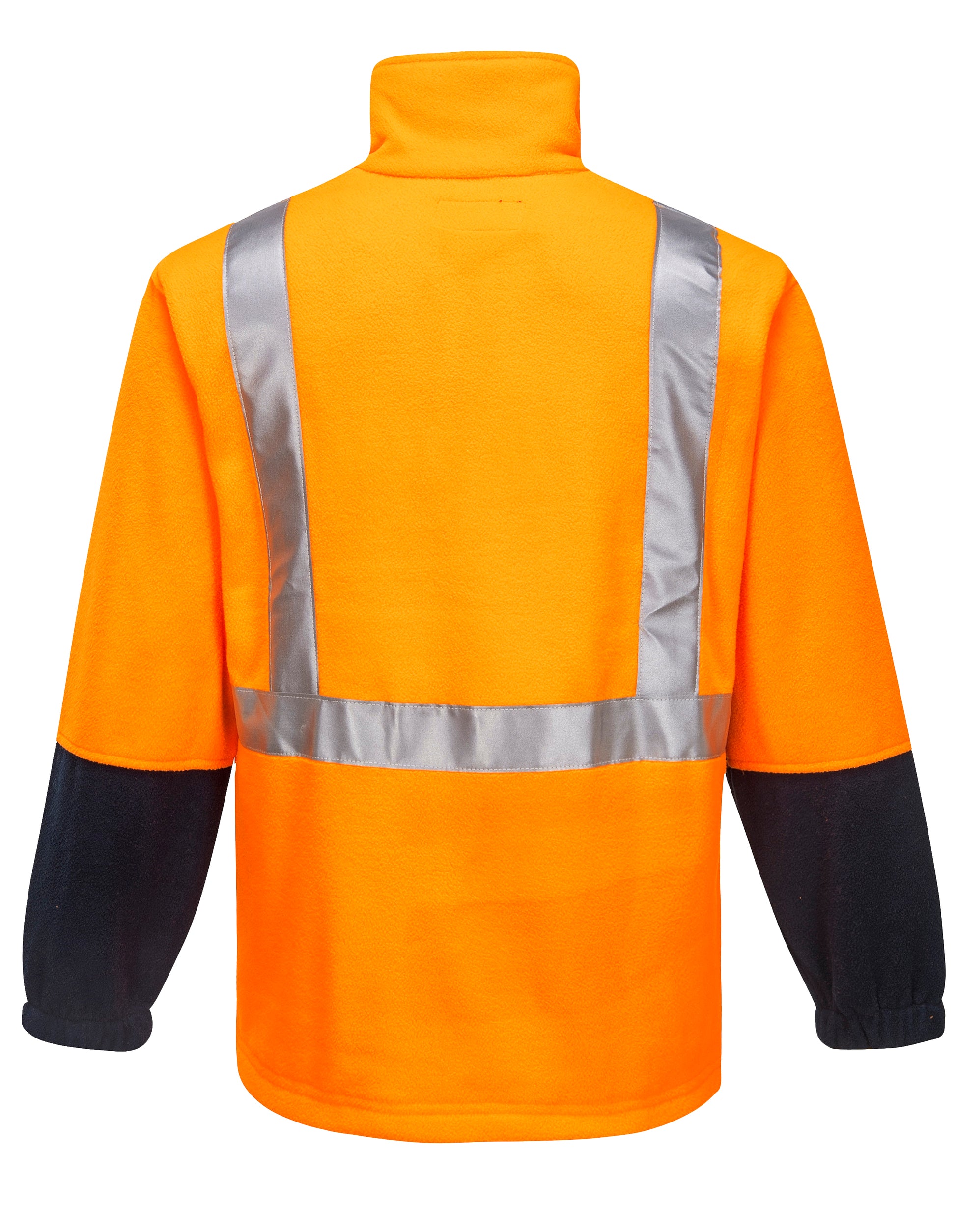 Utility Fleece Top D/N Orange navy back- K8162