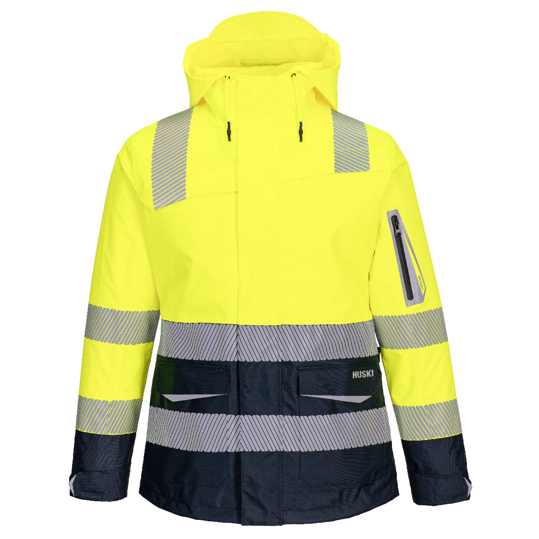 Huski Hi-Vis Women's Shell Jacket Yellow - K8202 Front