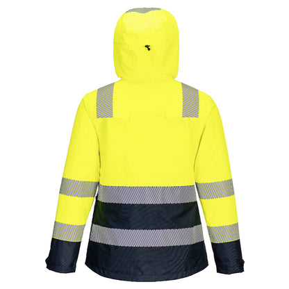 Huski Hi-Vis Women's Shell Jacket Yellow - K8202 Back