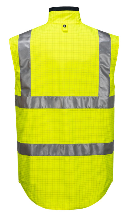 Antistatic Reversible Vest Yellow back - MA320