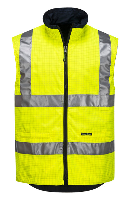 Antistatic Reversible Vest Yellow front- MA320