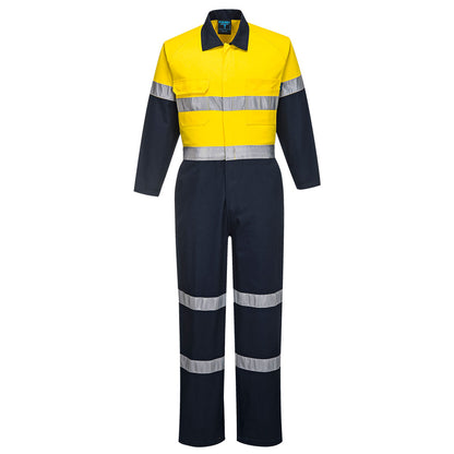 Yellow Hi Vis Cotton Overall D/N front - MA931