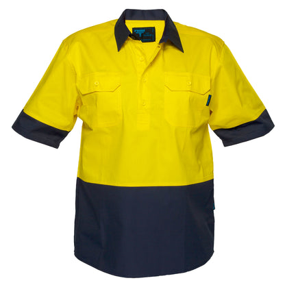 Closed Shirt S/S Class D Yellow - MC802 Front