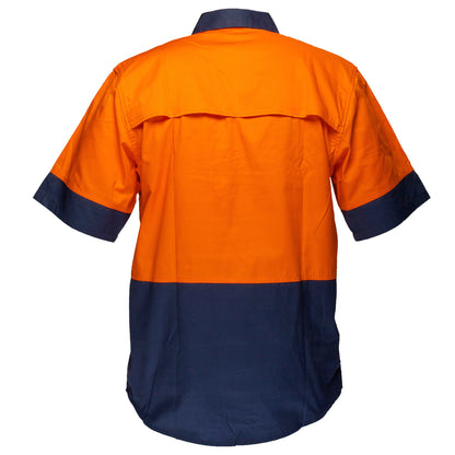 Closed Shirt S/S Class D Orange- MC802 Back