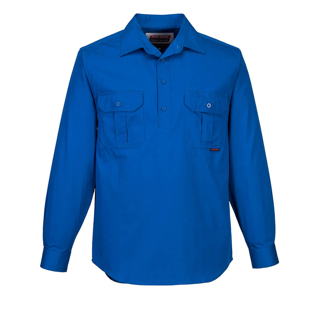 Lightweight Shirt Closed L/S Cobalt - MC903 Front