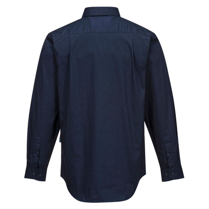 Lightweight Shirt Closed L/S Navy - MC903 Back