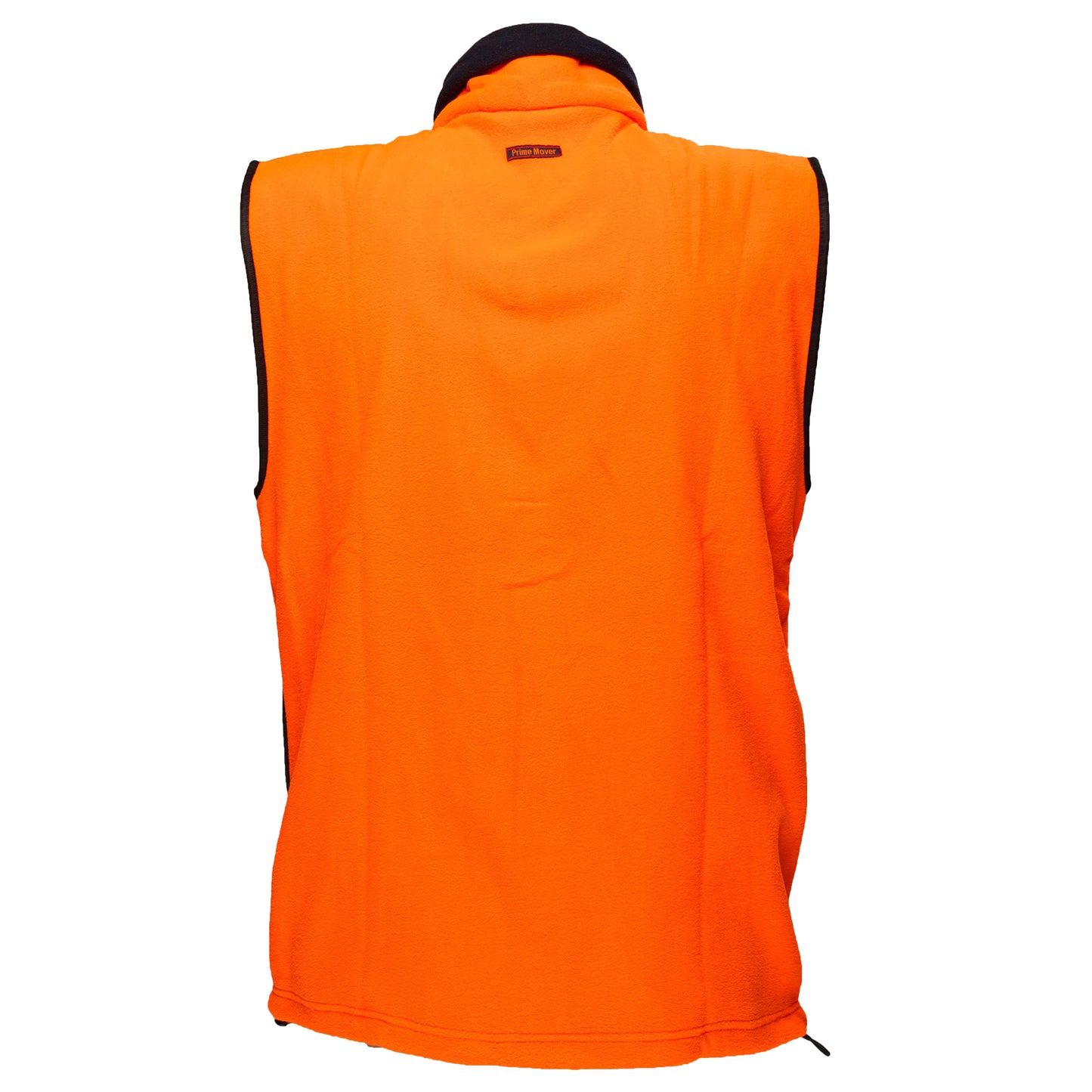 Hi-Vis Fleece Vest Class D orange navy back- MF114