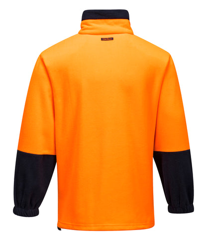 Polar Fleece Jumper Class D orange navy back- MF115