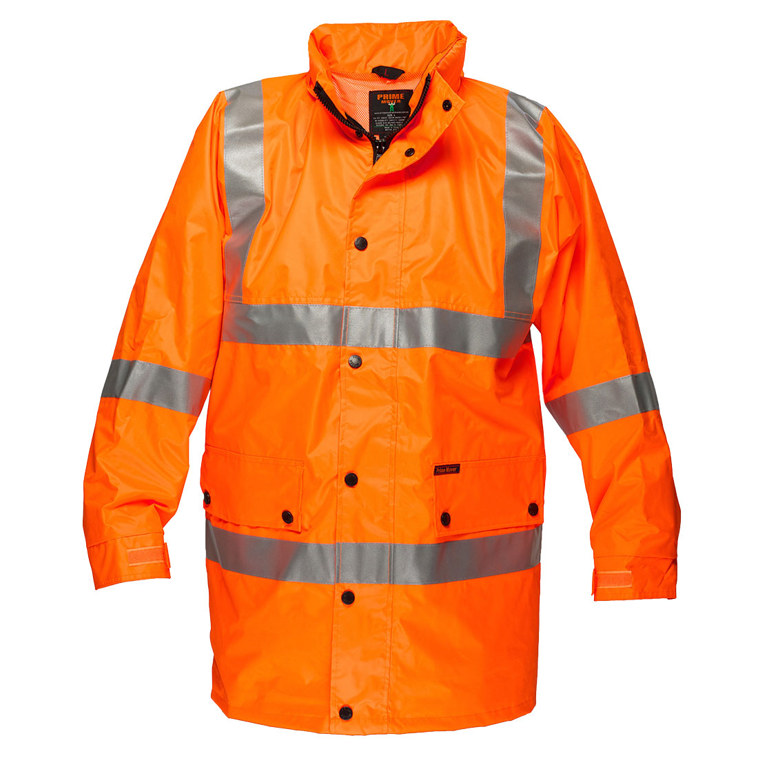 Hi-Vis Rain Jacket Lite D/N Orange - MF306 Front