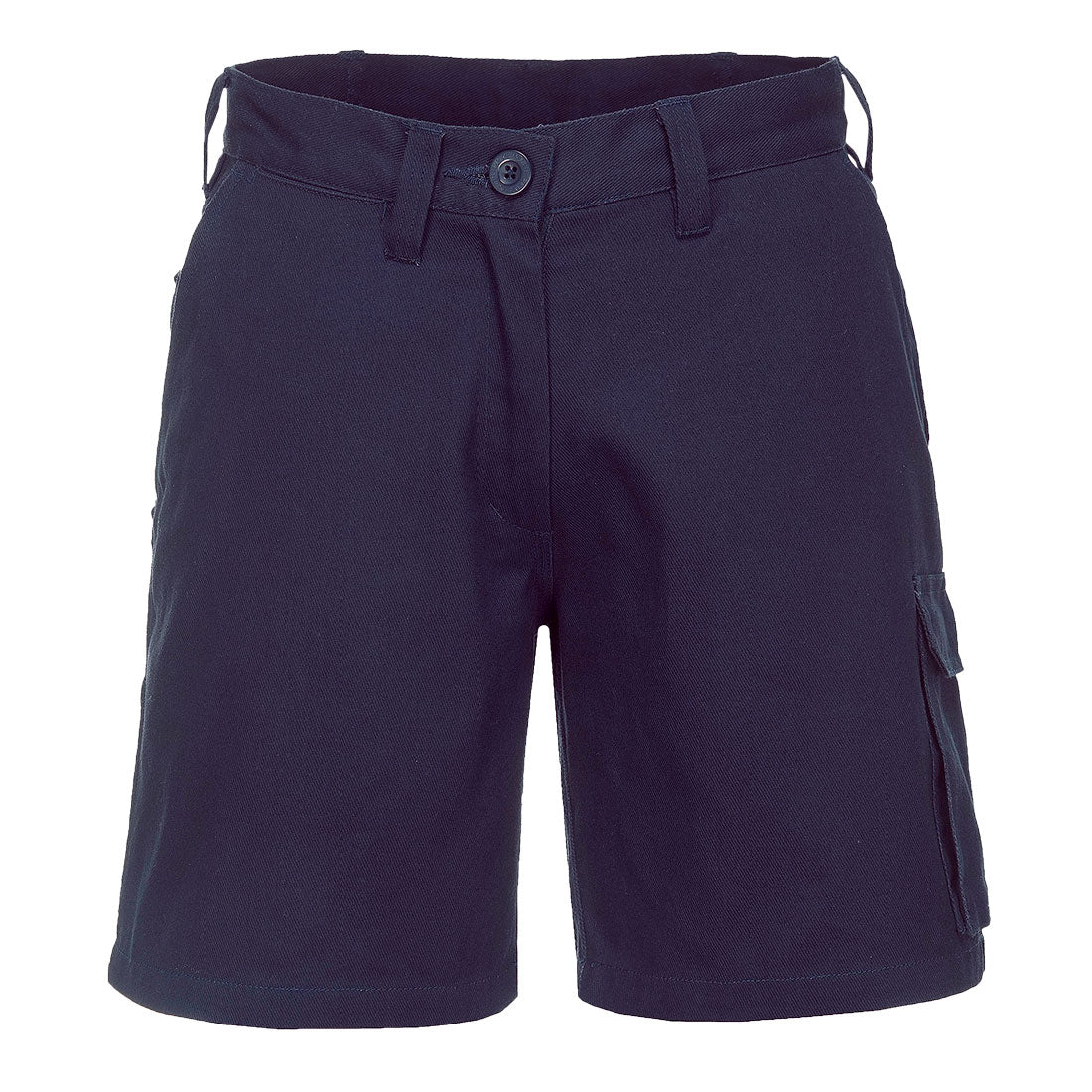 Ladies 100% cotton Cargo Shorts navy- ML702